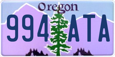 OR license plate 994ATA