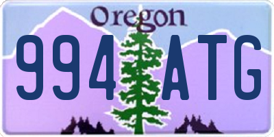 OR license plate 994ATG