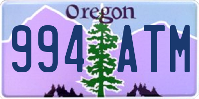 OR license plate 994ATM