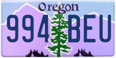 OR license plate 994BEU