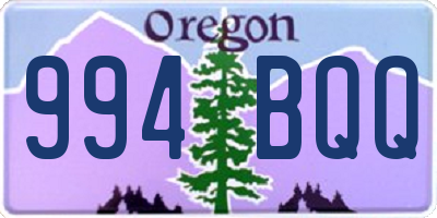 OR license plate 994BQQ
