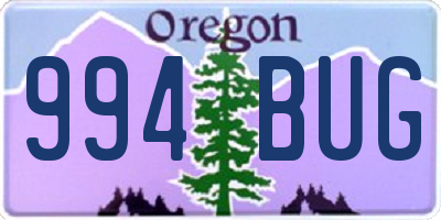 OR license plate 994BUG