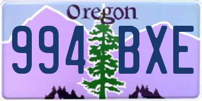 OR license plate 994BXE