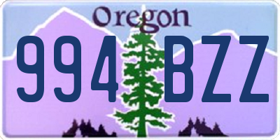 OR license plate 994BZZ