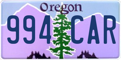 OR license plate 994CAR