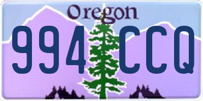 OR license plate 994CCQ