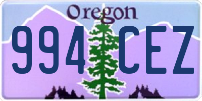 OR license plate 994CEZ