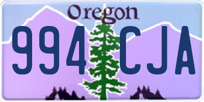OR license plate 994CJA