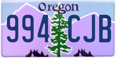 OR license plate 994CJB
