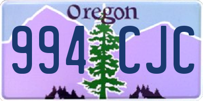 OR license plate 994CJC