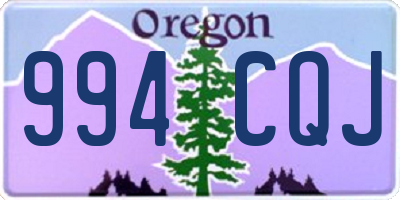 OR license plate 994CQJ