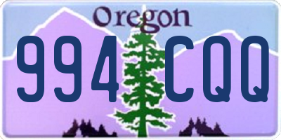 OR license plate 994CQQ