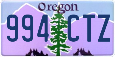 OR license plate 994CTZ