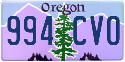 OR license plate 994CVO