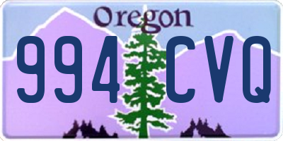 OR license plate 994CVQ