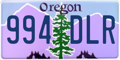OR license plate 994DLR