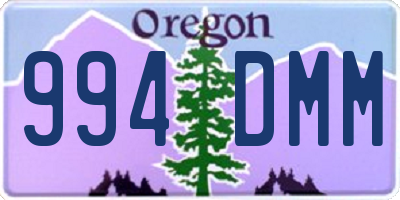 OR license plate 994DMM