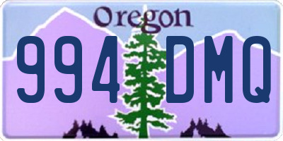 OR license plate 994DMQ