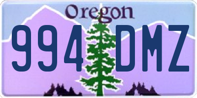 OR license plate 994DMZ