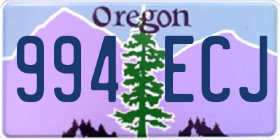 OR license plate 994ECJ