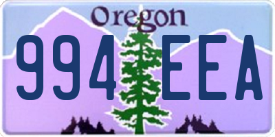 OR license plate 994EEA