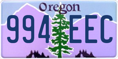OR license plate 994EEC