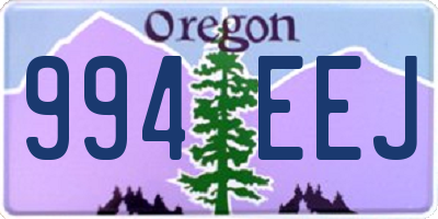 OR license plate 994EEJ