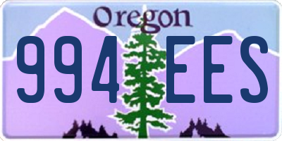 OR license plate 994EES