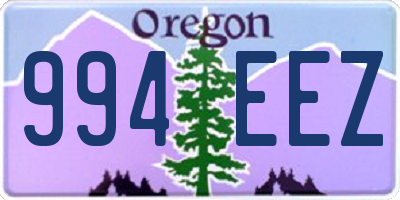 OR license plate 994EEZ