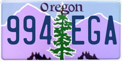 OR license plate 994EGA
