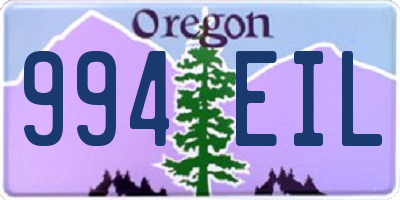 OR license plate 994EIL