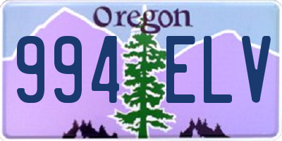 OR license plate 994ELV
