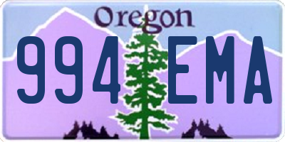 OR license plate 994EMA
