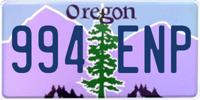 OR license plate 994ENP