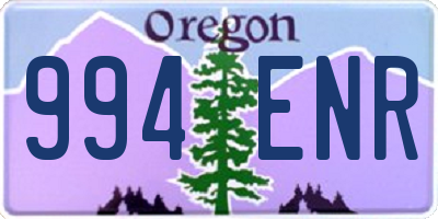 OR license plate 994ENR