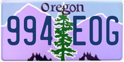 OR license plate 994EOG