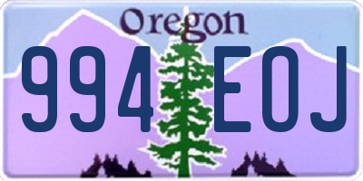 OR license plate 994EOJ