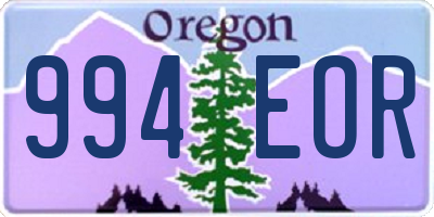 OR license plate 994EOR