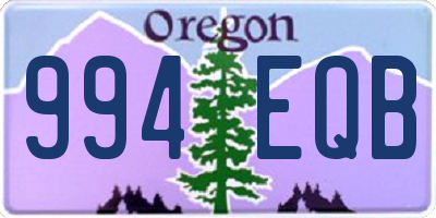 OR license plate 994EQB