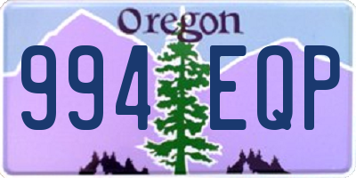 OR license plate 994EQP