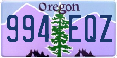 OR license plate 994EQZ