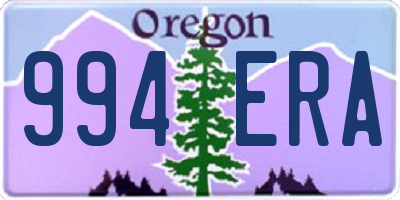 OR license plate 994ERA