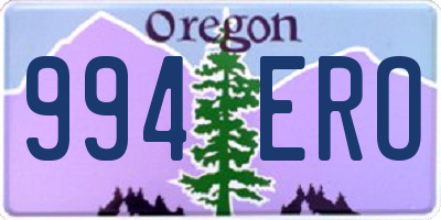 OR license plate 994ERO