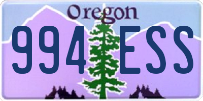 OR license plate 994ESS