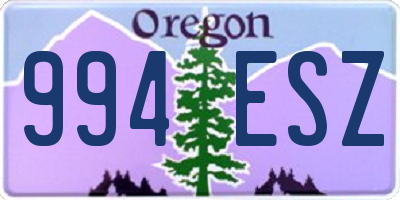 OR license plate 994ESZ