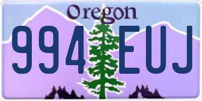 OR license plate 994EUJ