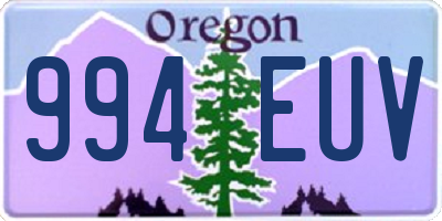 OR license plate 994EUV