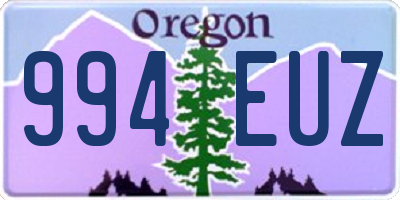 OR license plate 994EUZ