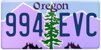 OR license plate 994EVC