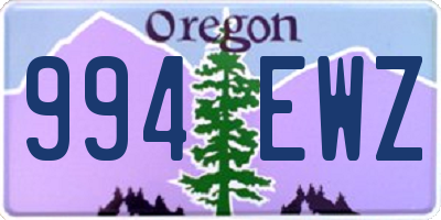 OR license plate 994EWZ